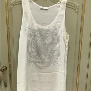 Silk tank top.